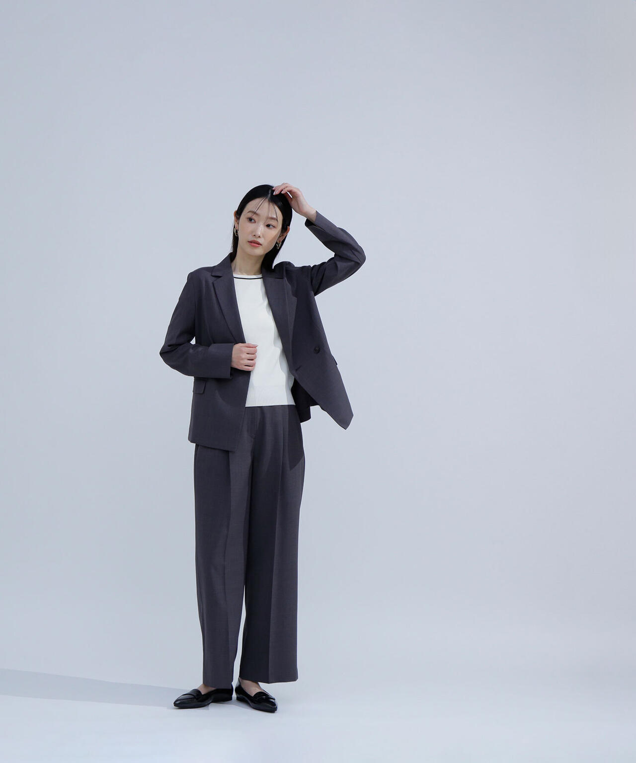 リネンライク SETUP ダブルブレストジャケット | NATURAL BEAUTY BASIC  