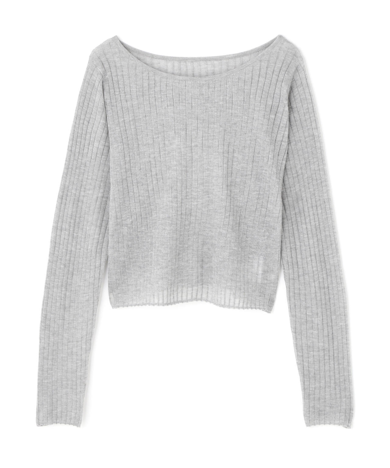 ぽのページ Oggi掲載】シアークロップドリブニット | NATURAL BEAUTY BASIC