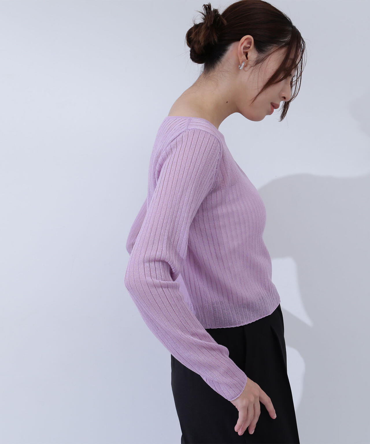 Oggi掲載】シアークロップドリブニット | NATURAL BEAUTY BASIC