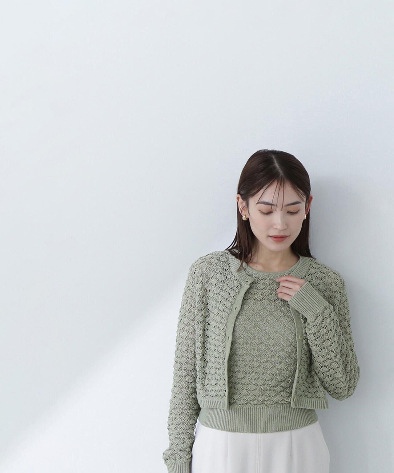 madameHクローゼット　コットンニット　アンサンブル madameHクローゼット コットンニット アンサンブル