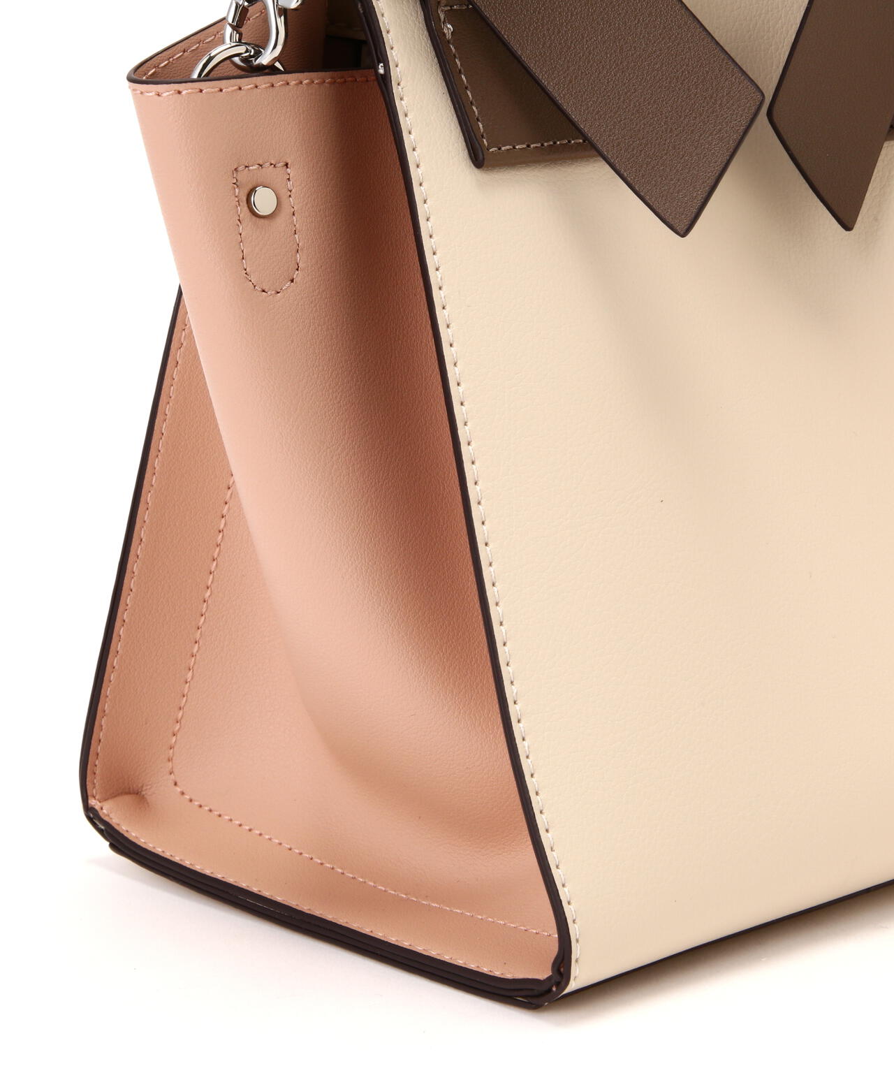 ケイトスペードリボンハンドルバッグベージュ