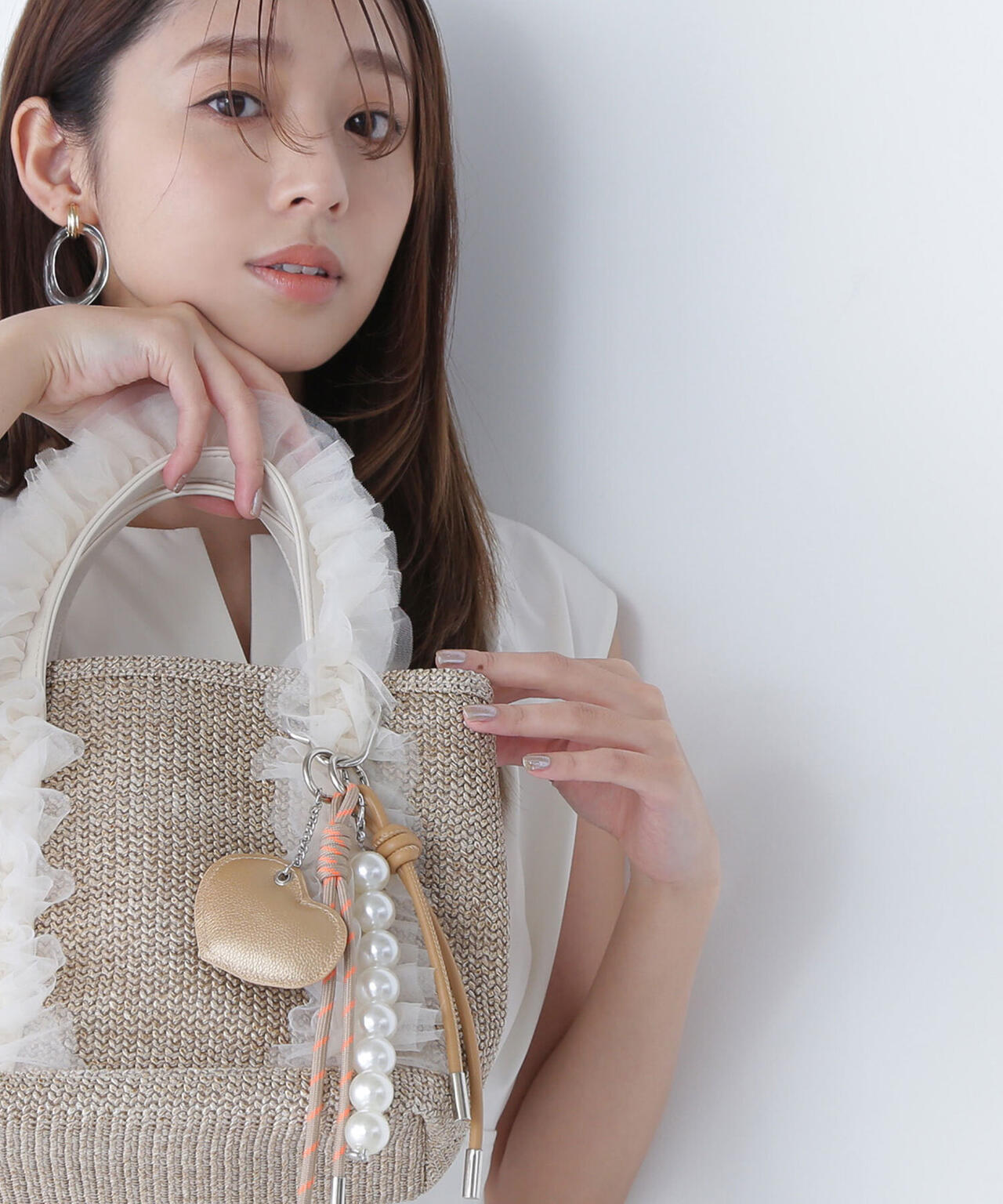 ハート＆パールチャーム | NATURAL BEAUTY BASIC（ナチュラル