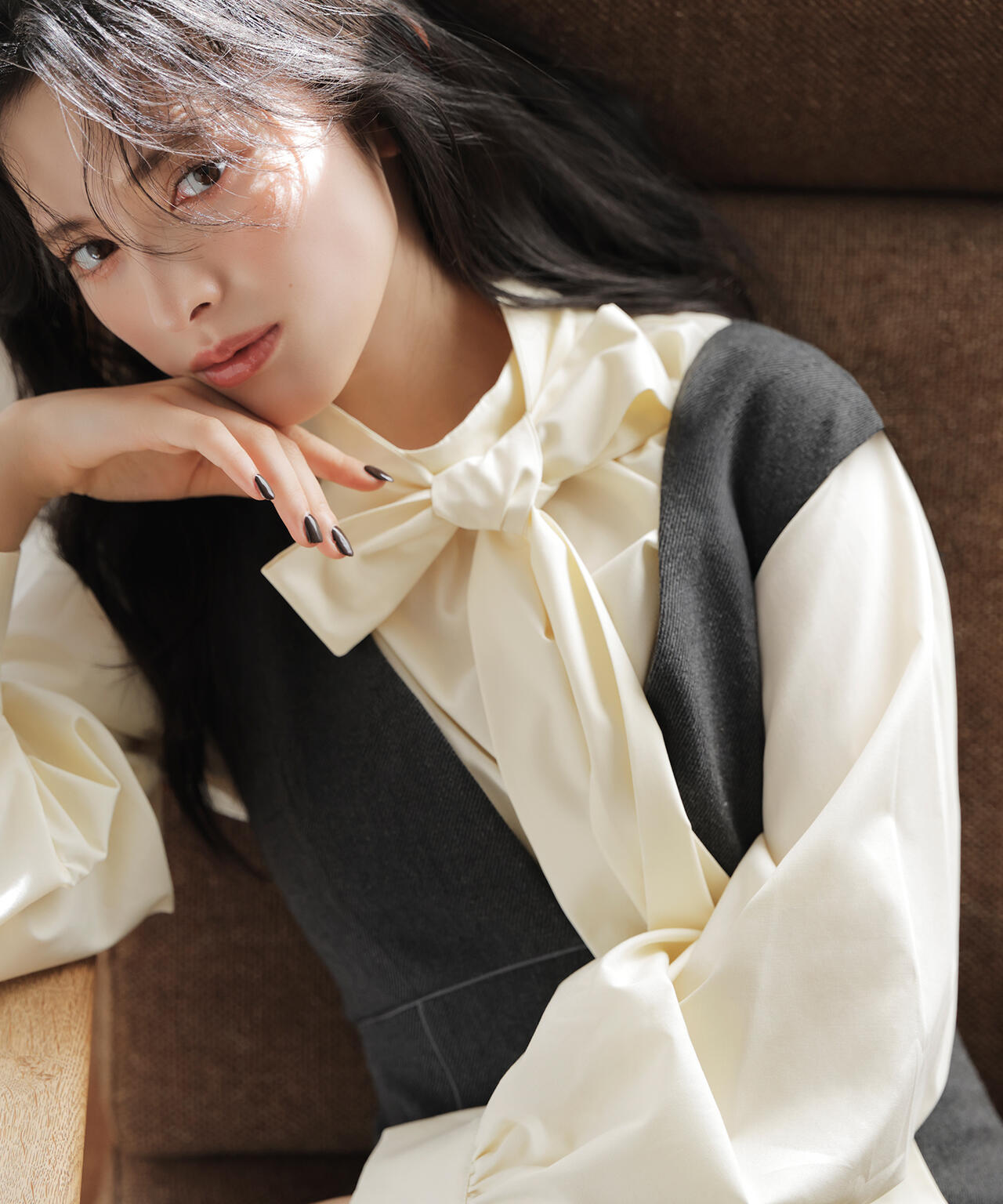 ハイネックリボンボウブラウス | NATURAL BEAUTY BASIC（ナチュラル