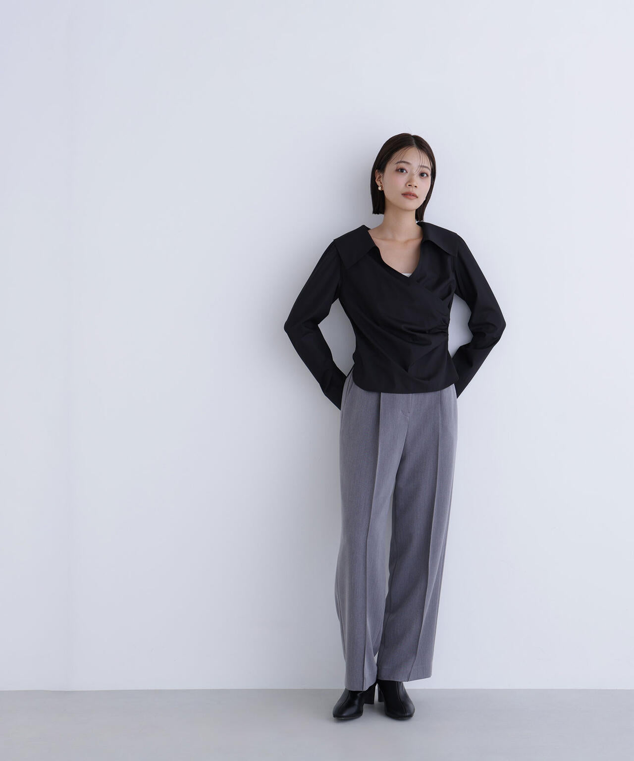 カシュクールデザインブラウス