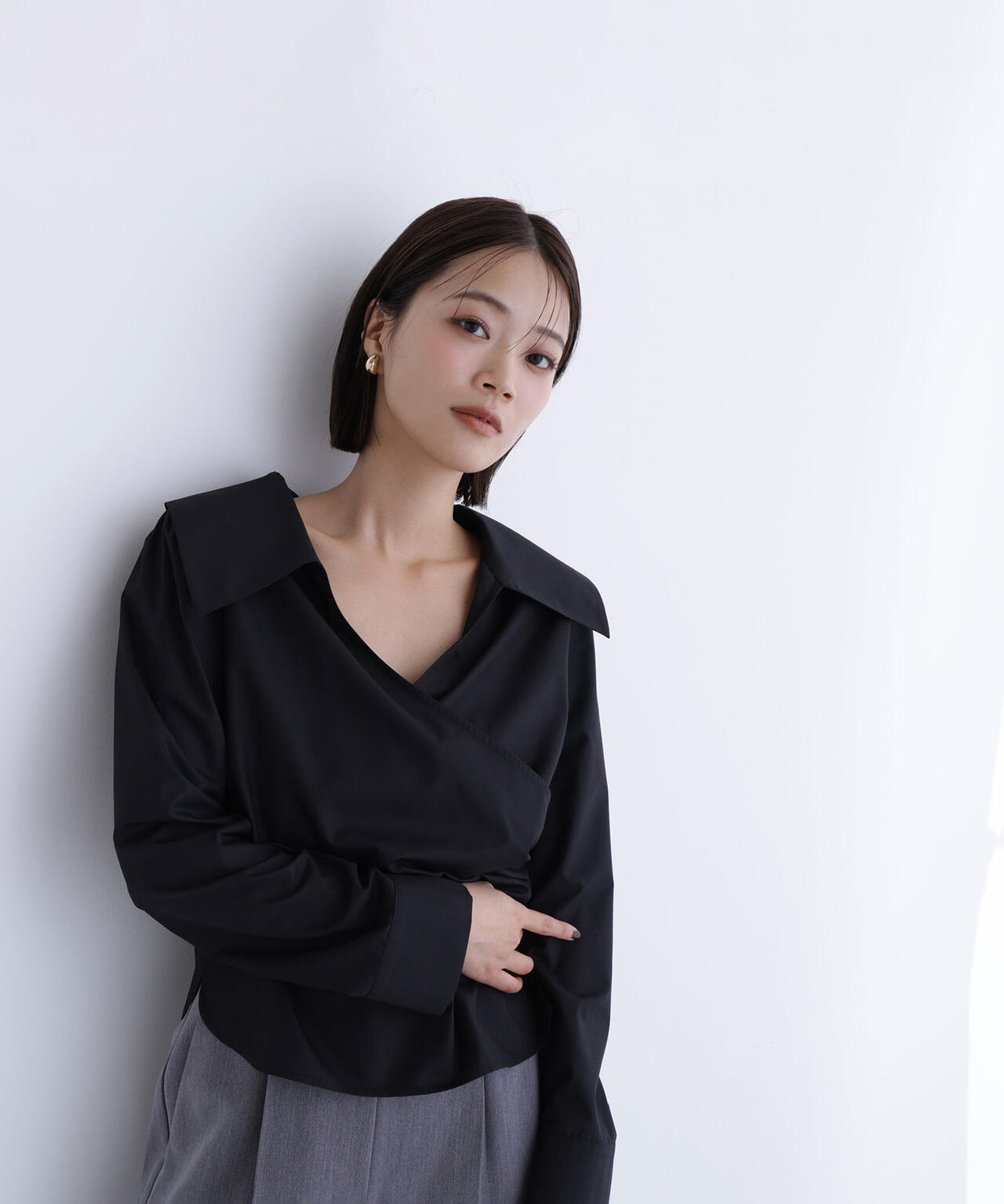 カシュクールデザインブラウス | NATURAL BEAUTY BASIC