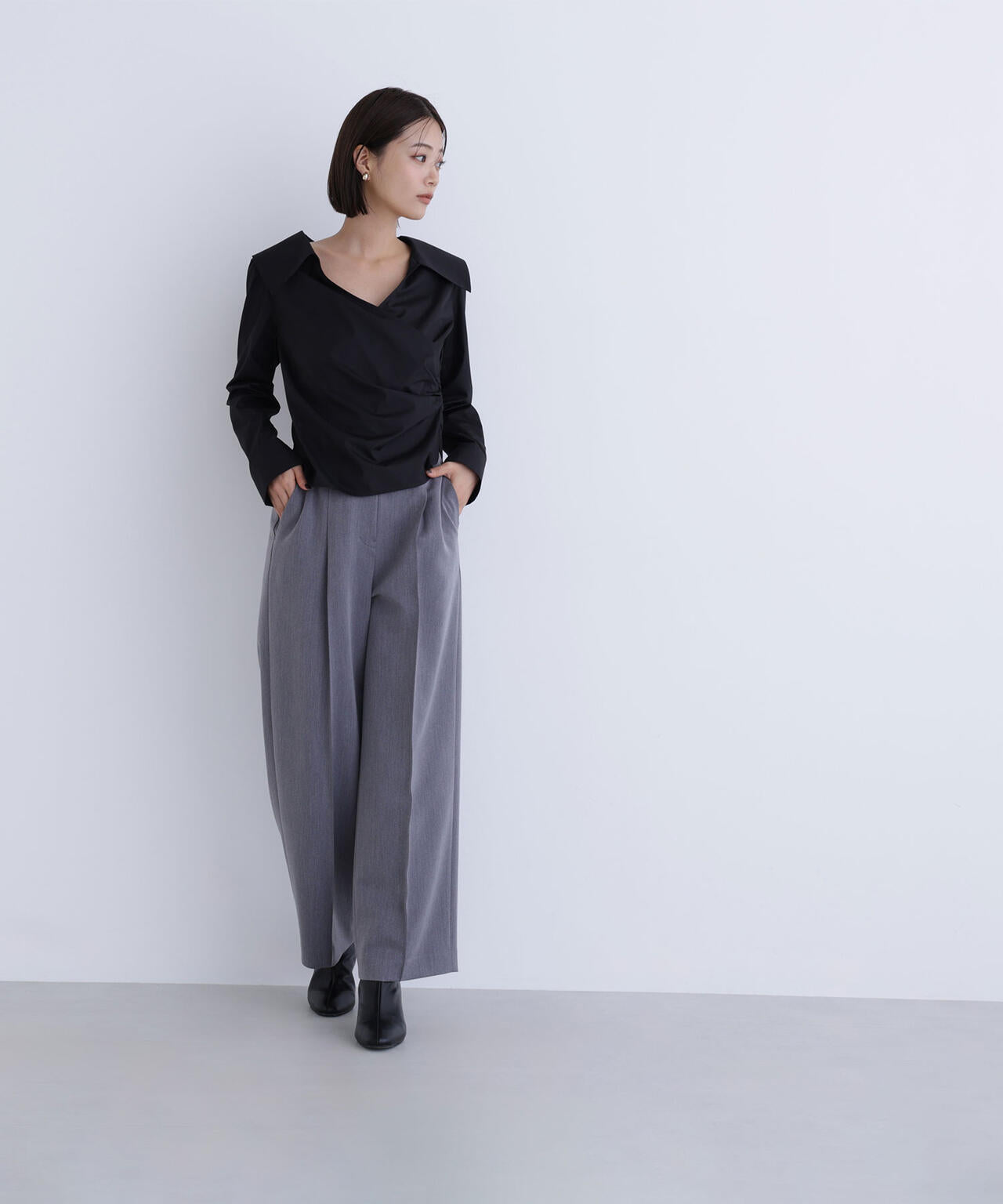 カシュクールデザインブラウス