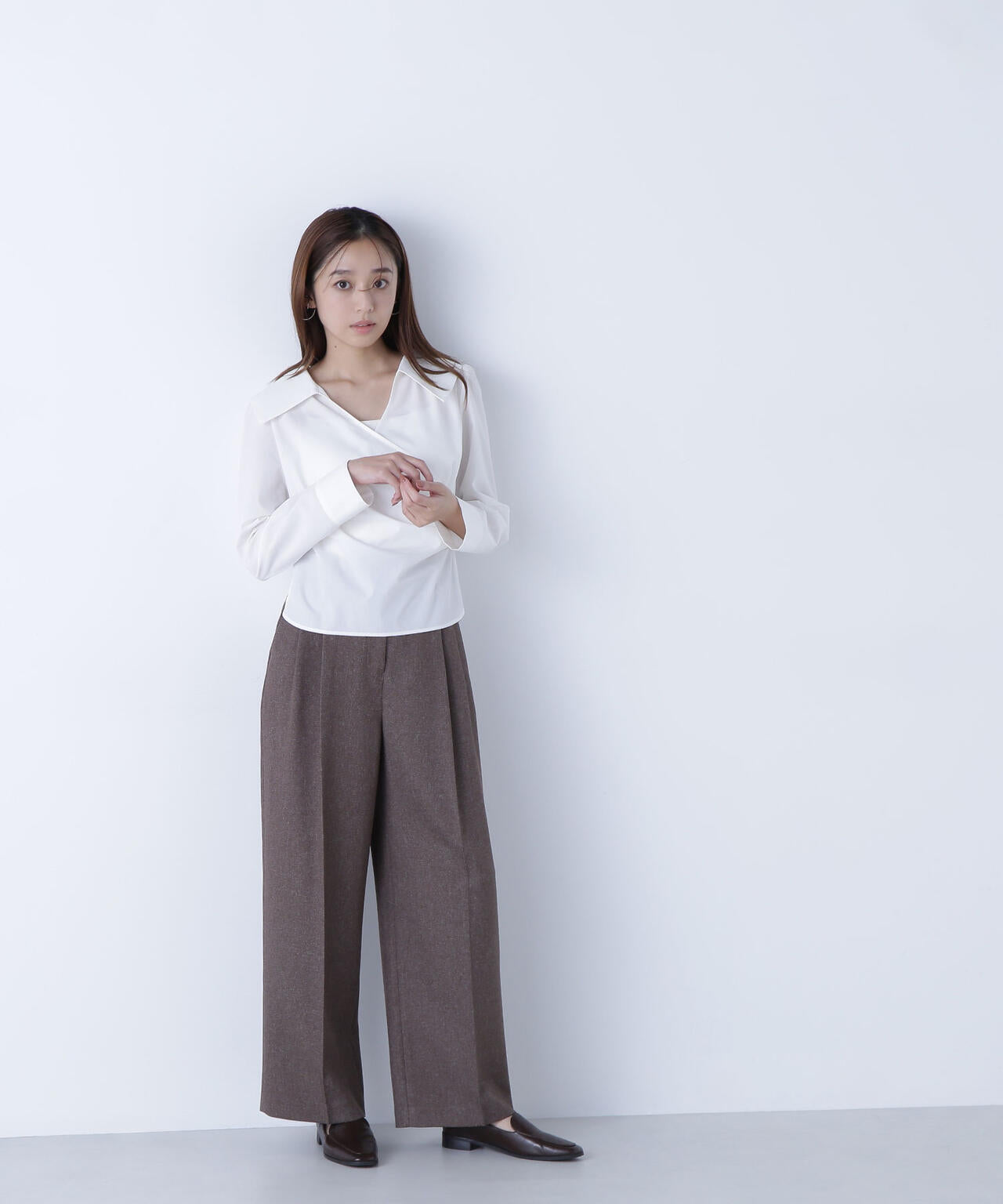 カシュクールデザインブラウス