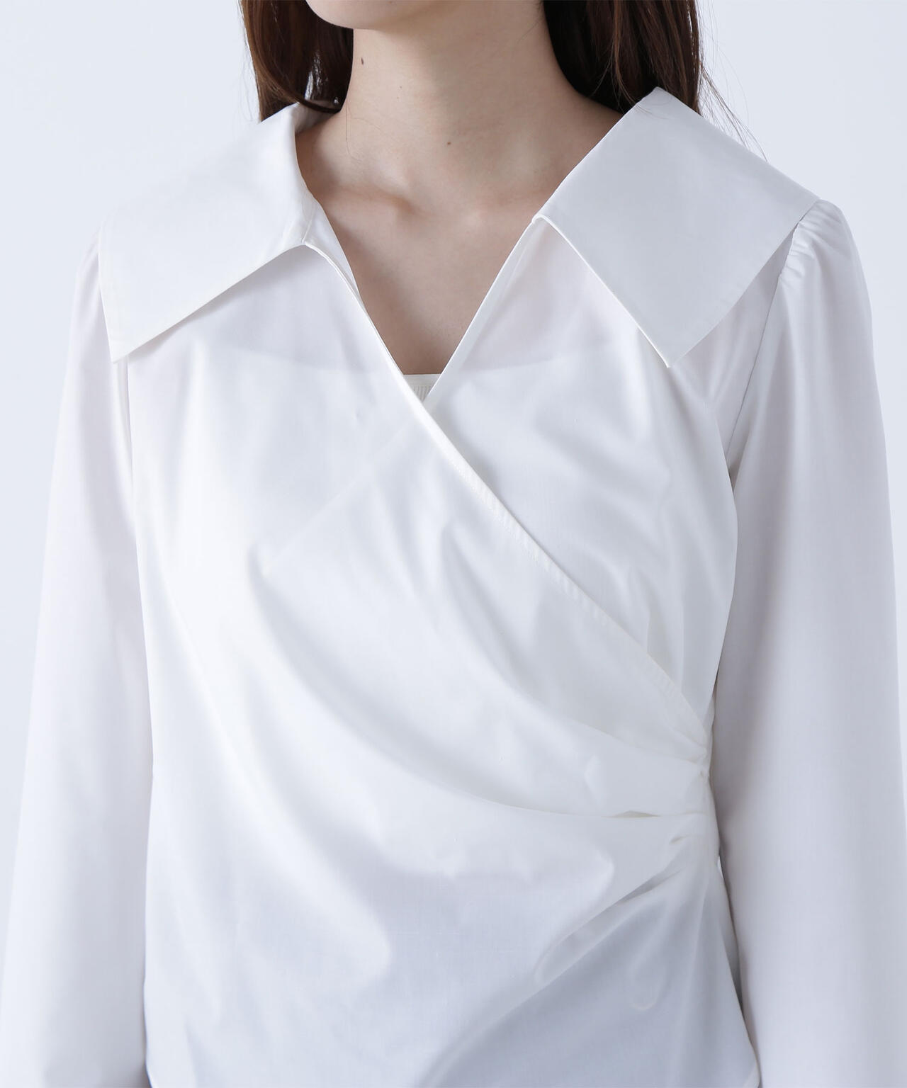 カシュクールデザインブラウス