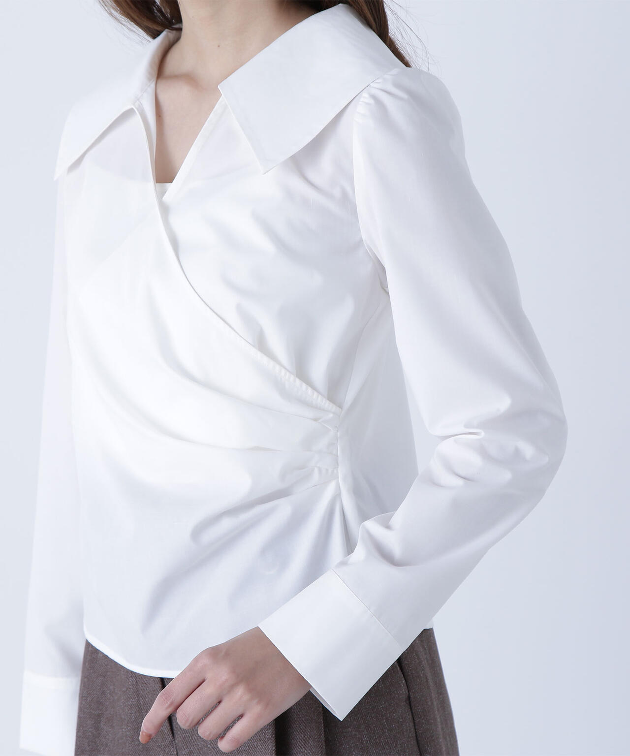 カシュクールデザインブラウス