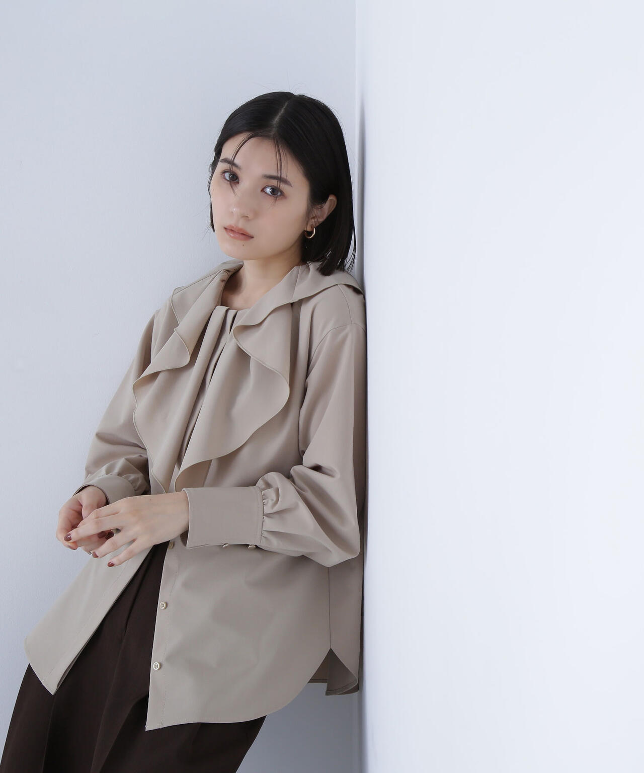 Oggi掲載】デザインラッフルブラウス | NATURAL BEAUTY BASIC