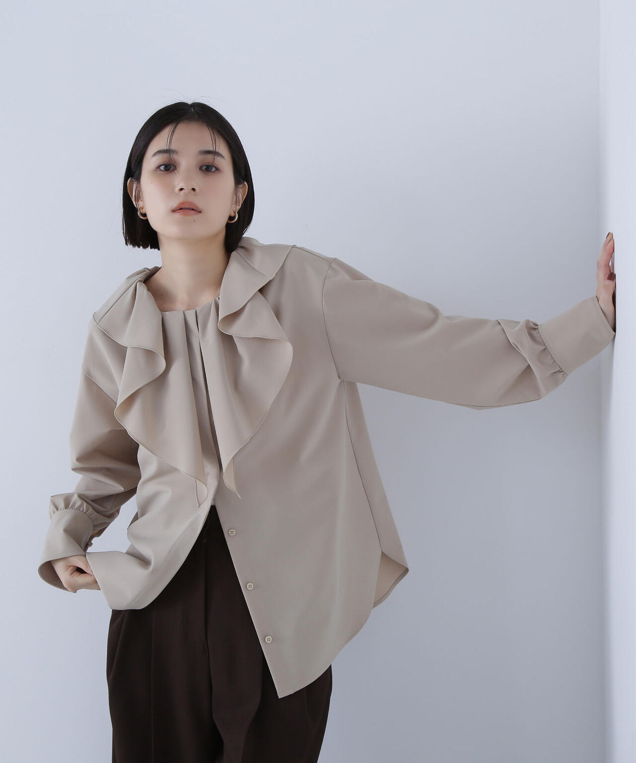 Oggi掲載】デザインラッフルブラウス | NATURAL BEAUTY BASIC