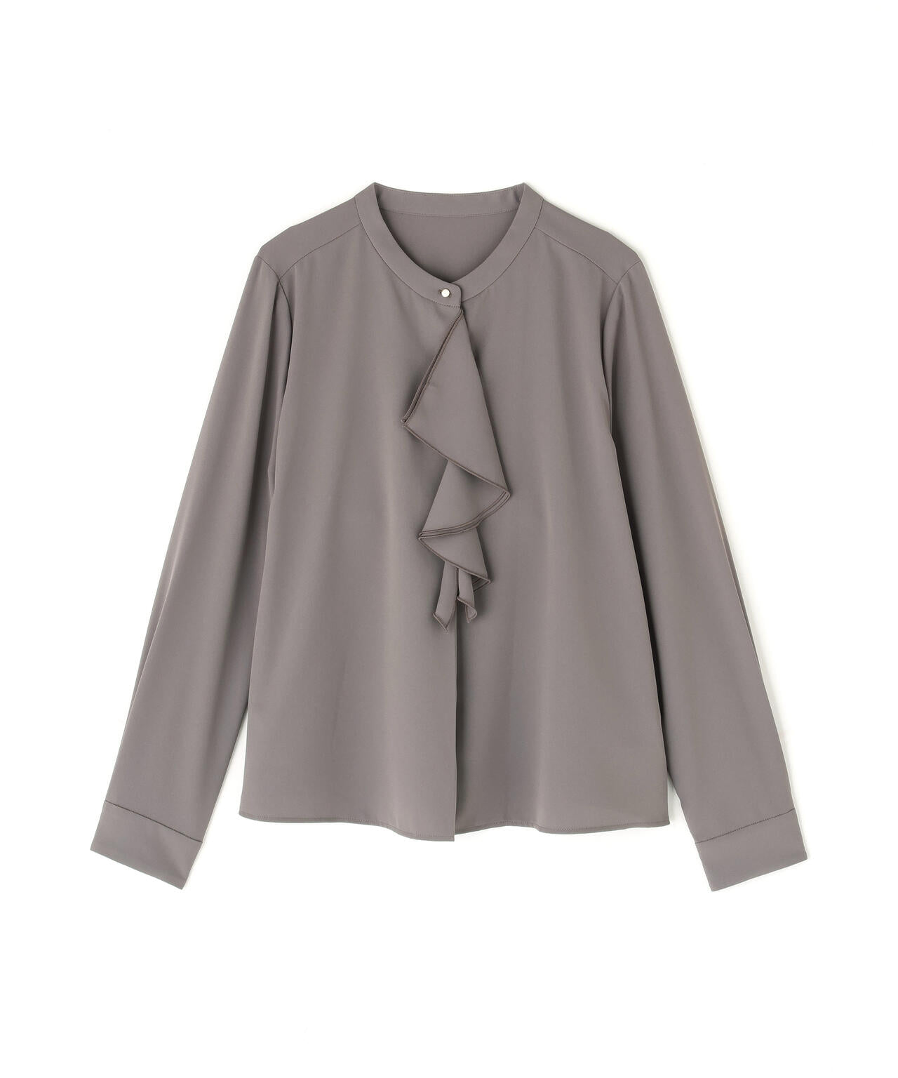 ダブルラッフルボウブラウス