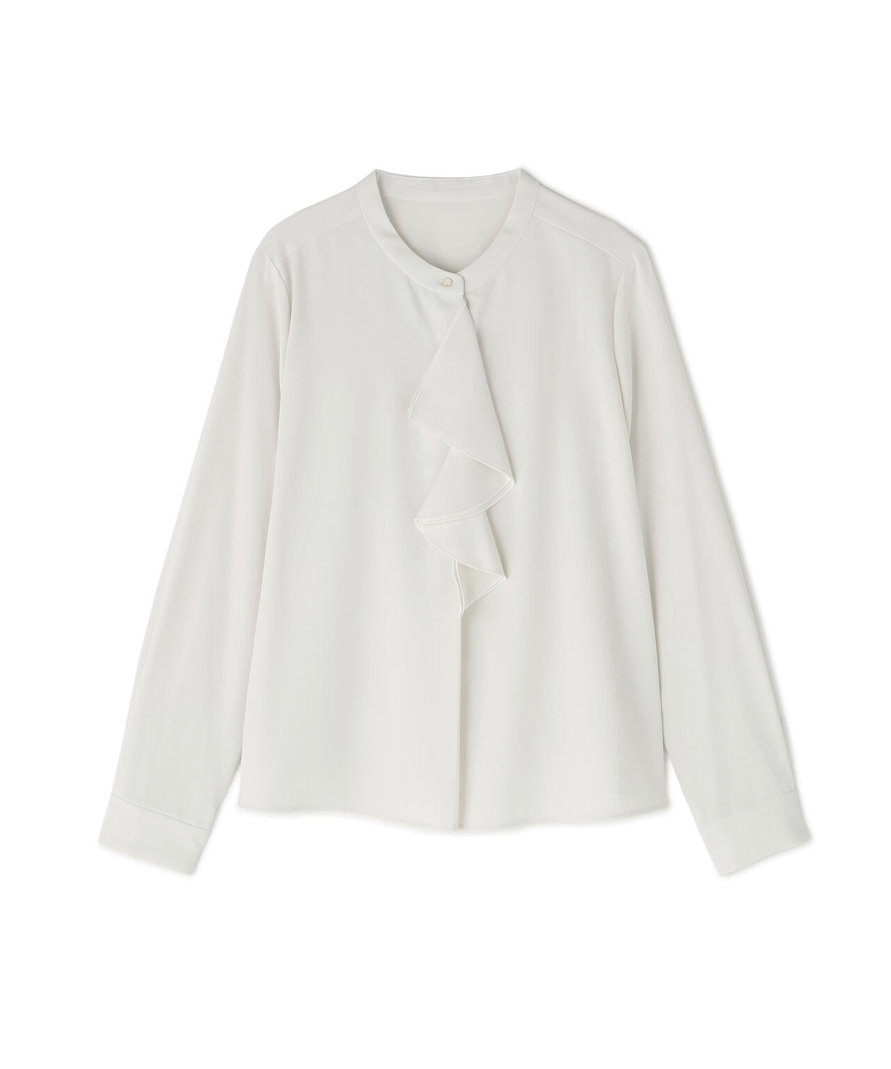 ダブルラッフルボウブラウス