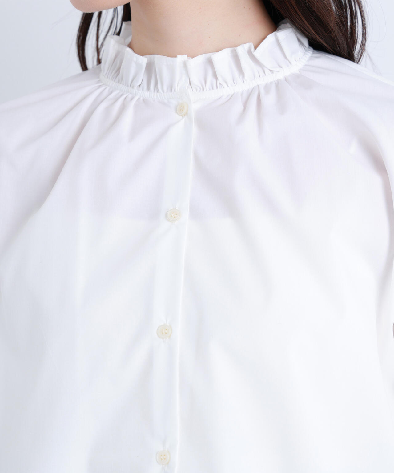 Oggi掲載】フリルカフスハイネックブラウス | NATURAL BEAUTY BASIC