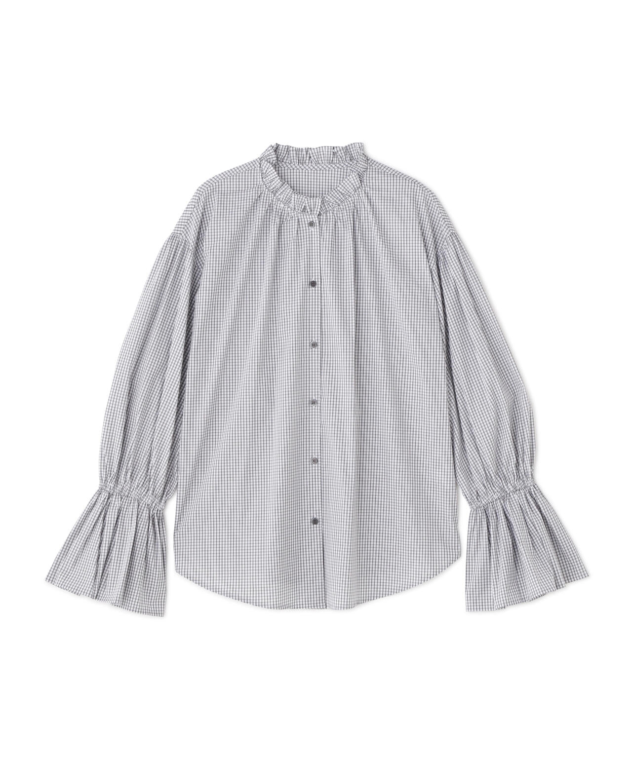 【Oggi掲載】フリルカフスハイネックブラウス