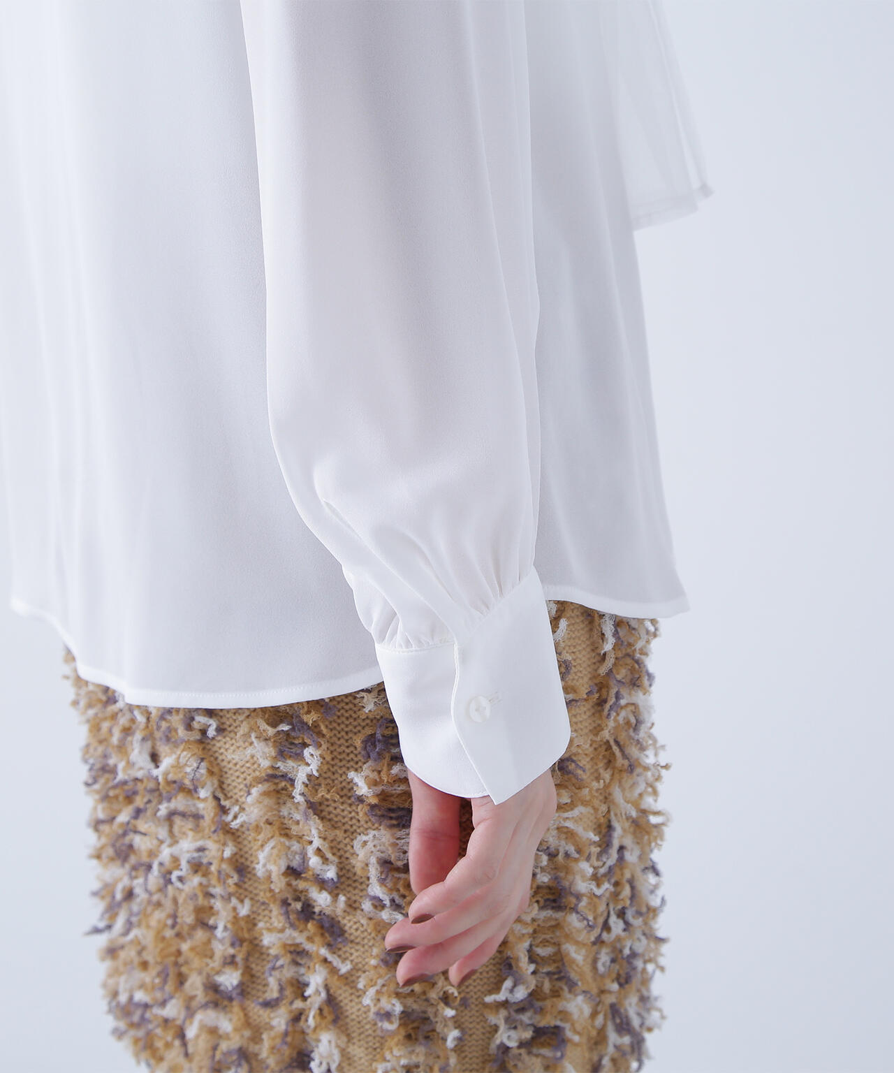 チュールボウタイブラウス