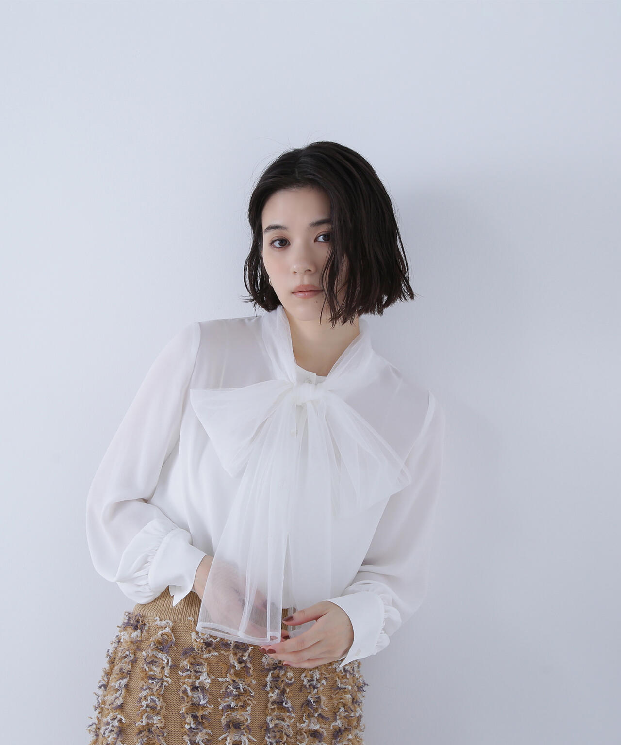 チュールボウタイブラウス | NATURAL BEAUTY BASIC（ナチュラル