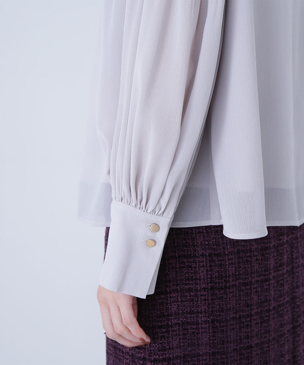 楊柳プリーツブラウス