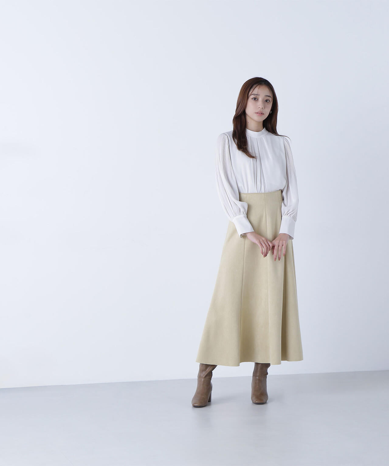 楊柳プリーツブラウス