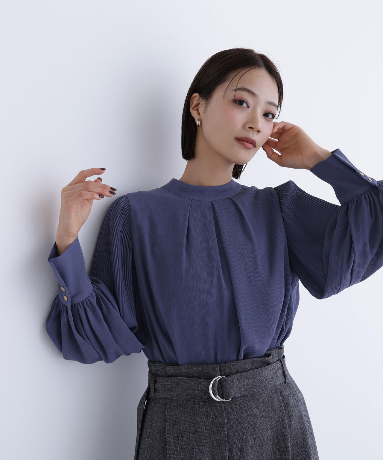 楊柳プリーツブラウス | NATURAL BEAUTY BASIC（ナチュラル