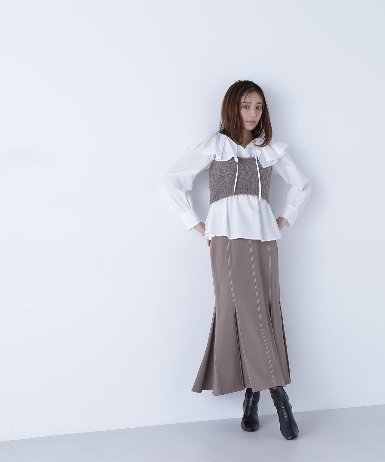 ビスチェセットラッフルブラウス | NATURAL BEAUTY BASIC（ナチュラル