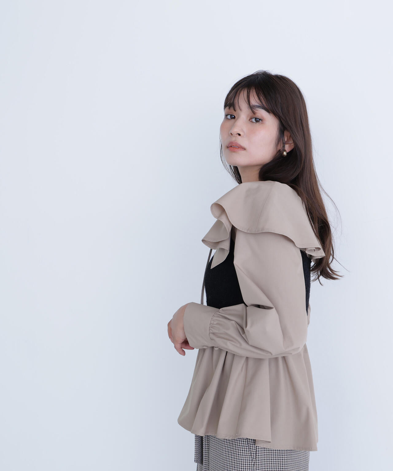 ビスチェセットラッフルブラウス