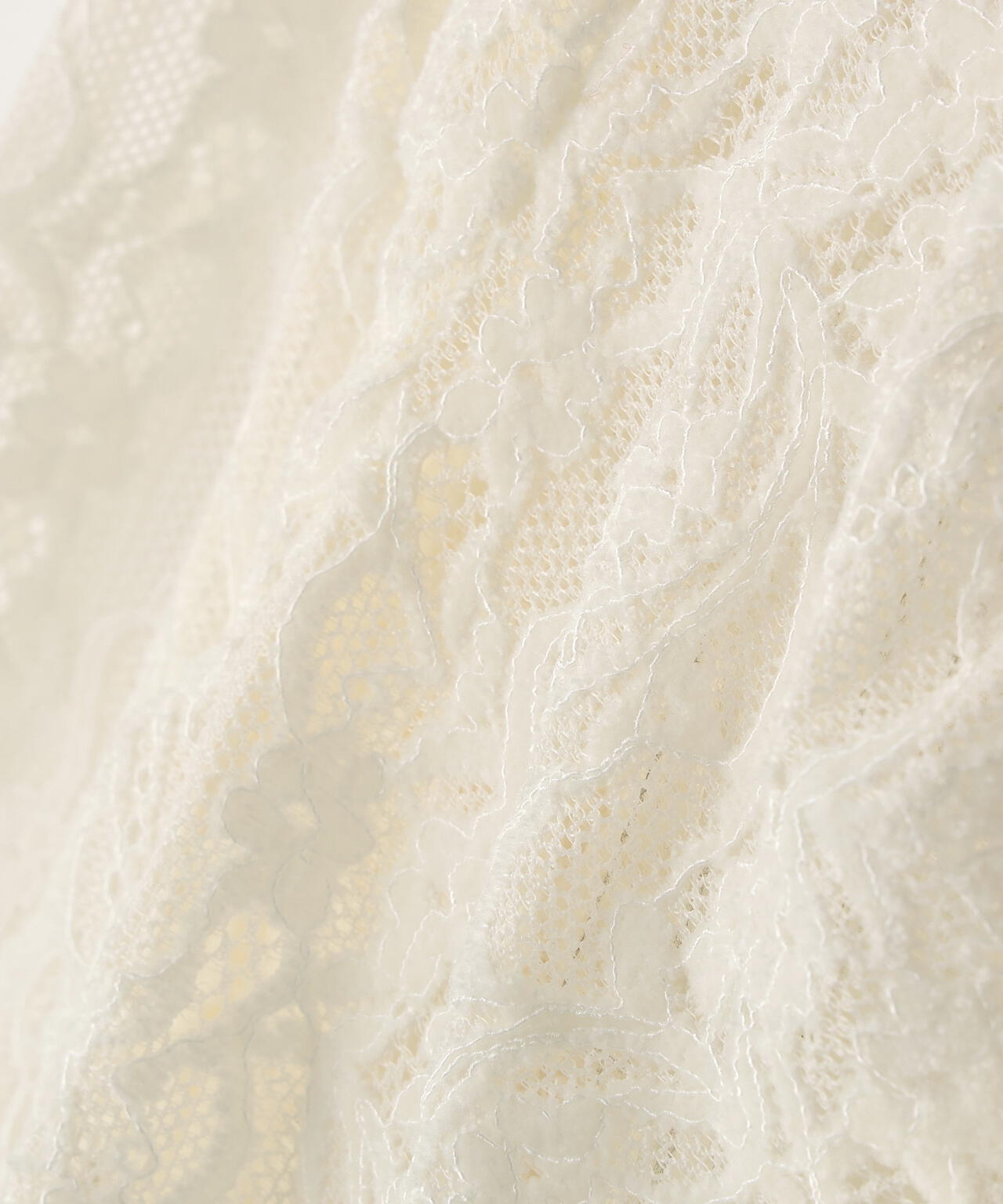 起毛レースフレアカフストップス