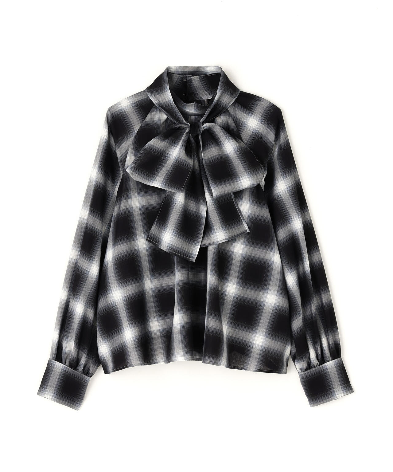 チェックボウタイブラウス | NATURAL BEAUTY BASIC（ナチュラル