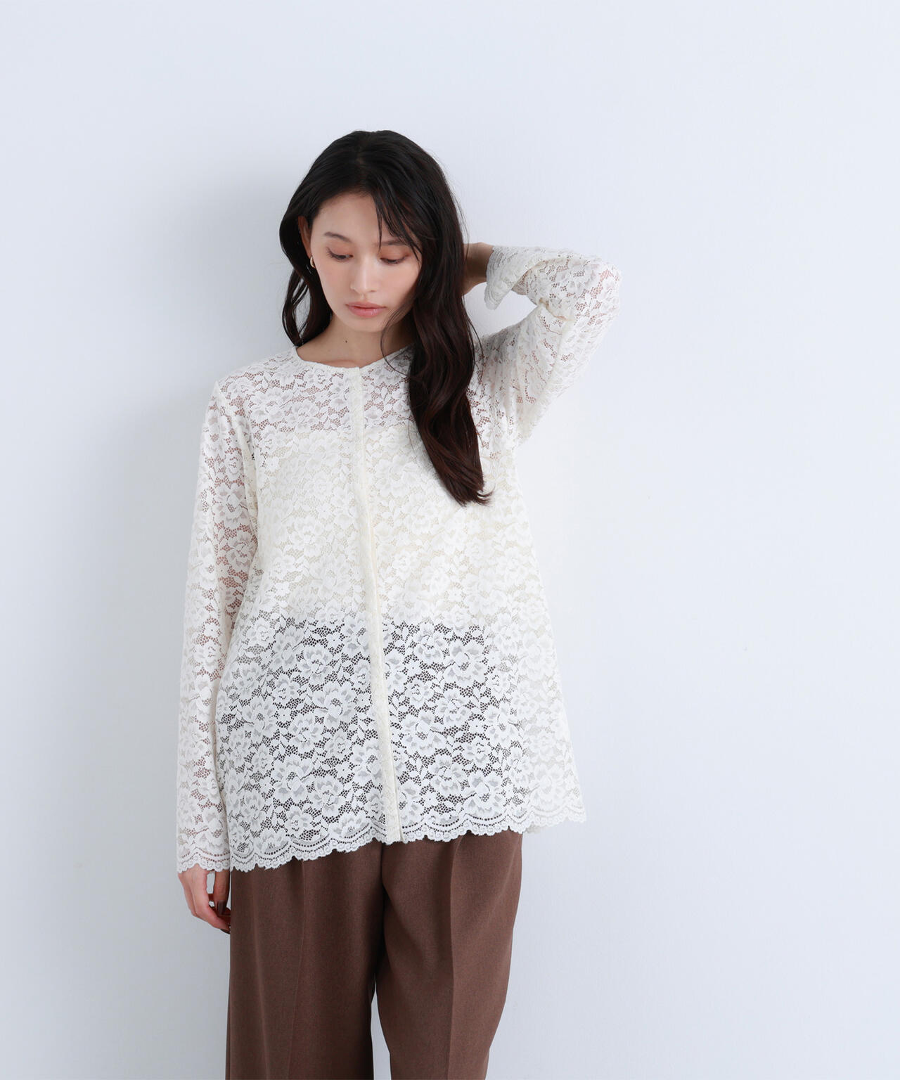 【BLANC】レースブラウス