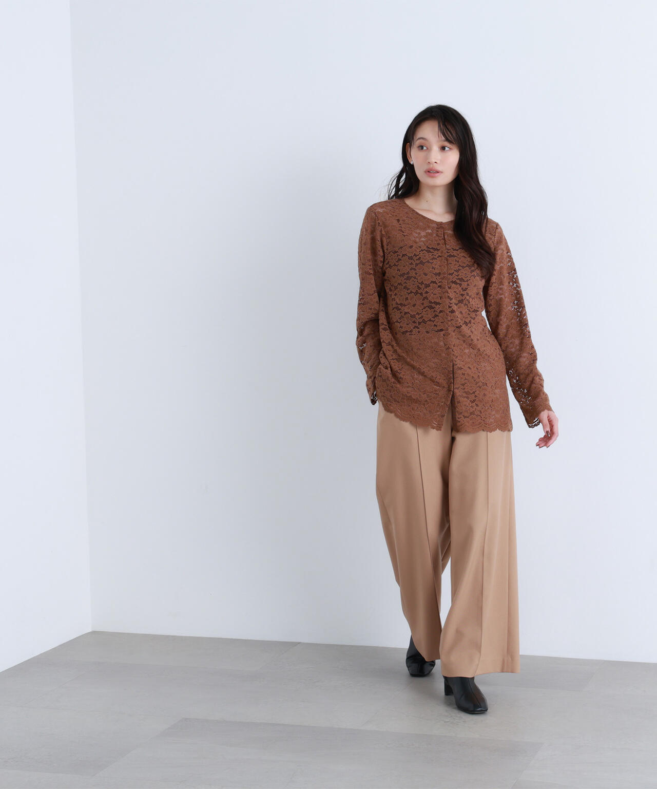 【BLANC】レースブラウス