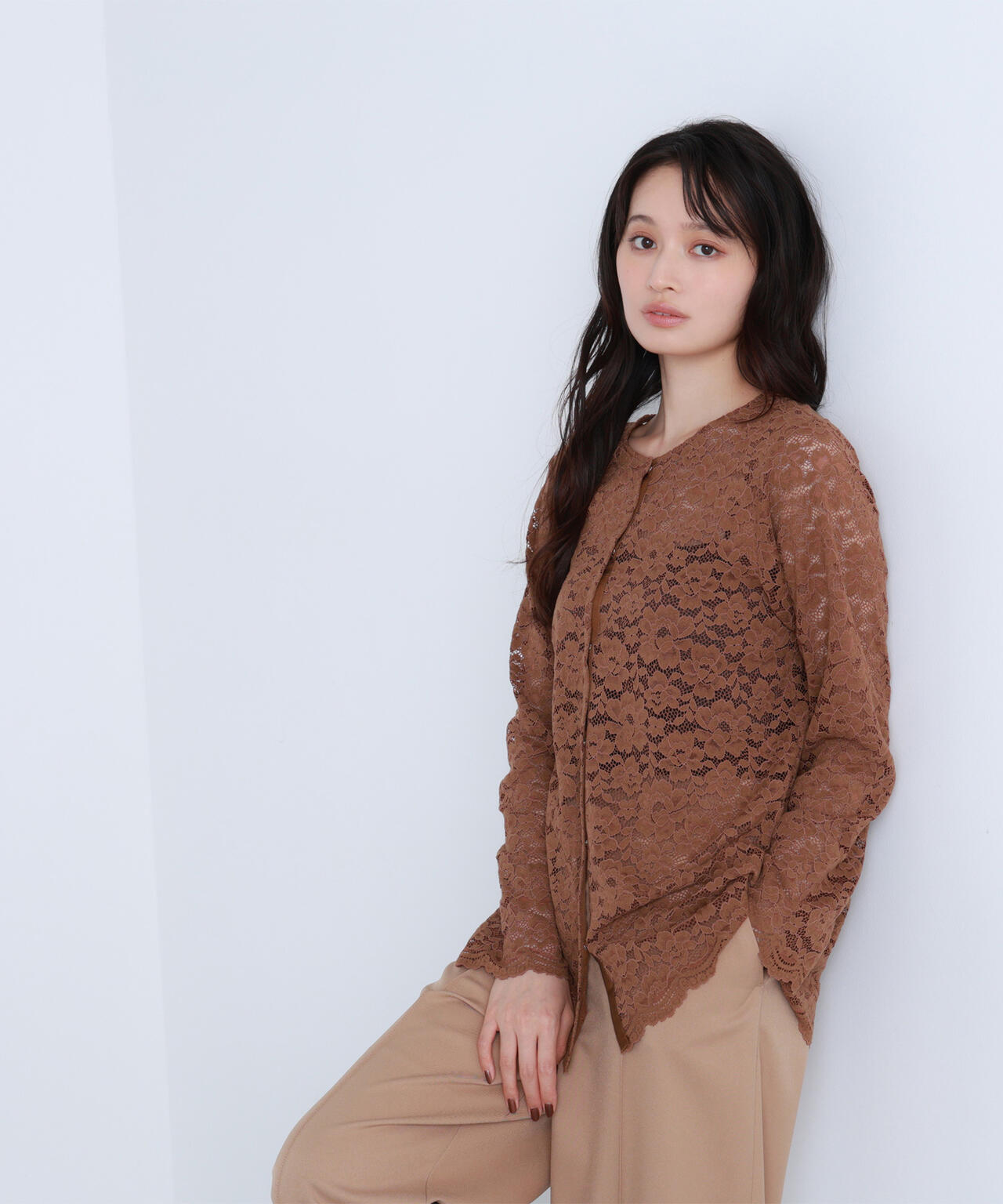 BLANC】レースブラウス | NATURAL BEAUTY BASIC（ナチュラル