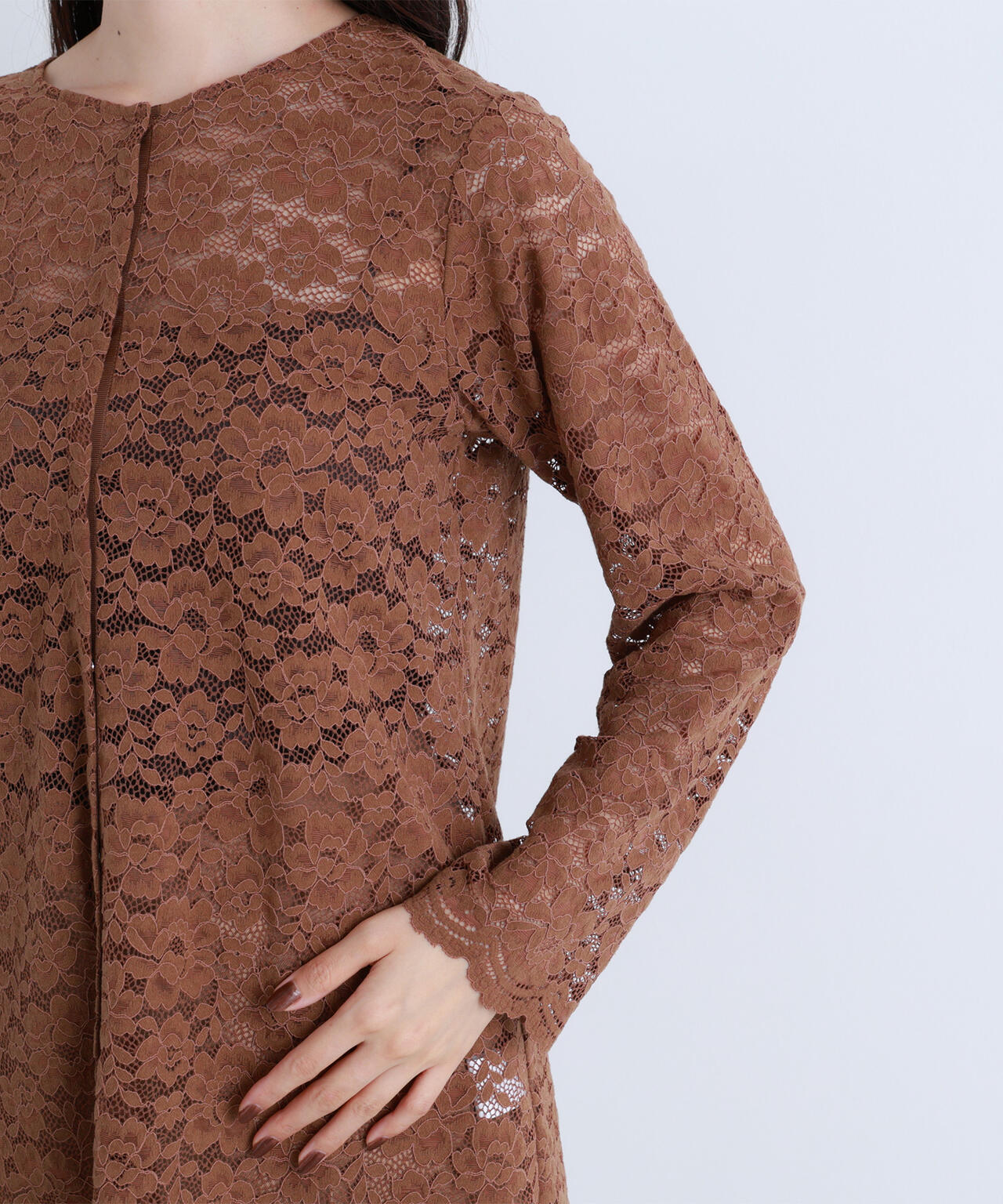 【BLANC】レースブラウス