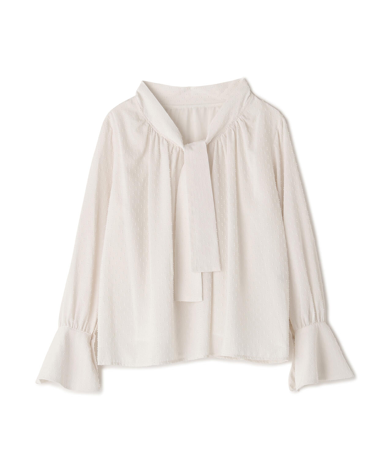 カットドビーボウブラウス