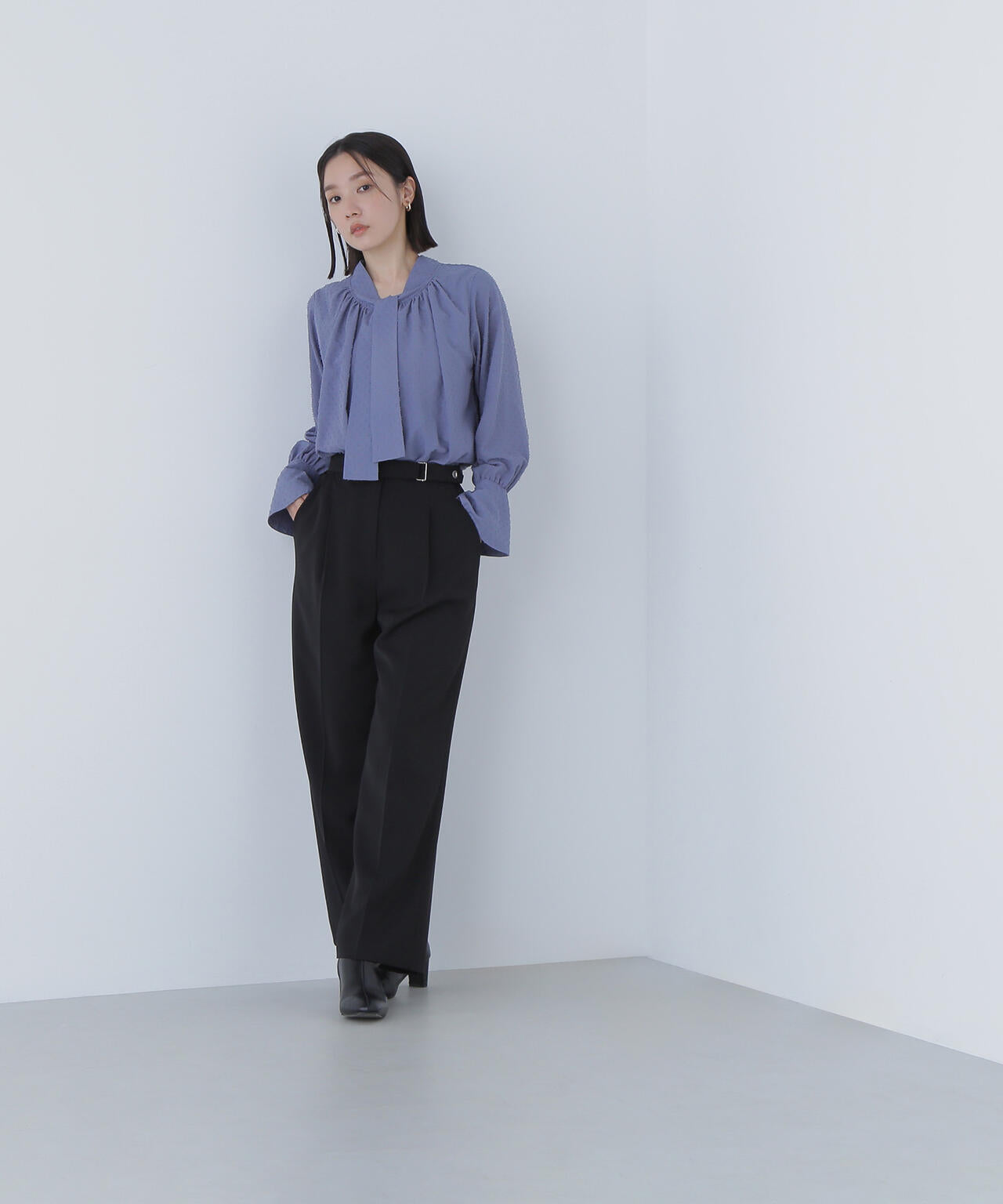 カットドビーボウブラウス | NATURAL BEAUTY BASIC（ナチュラル