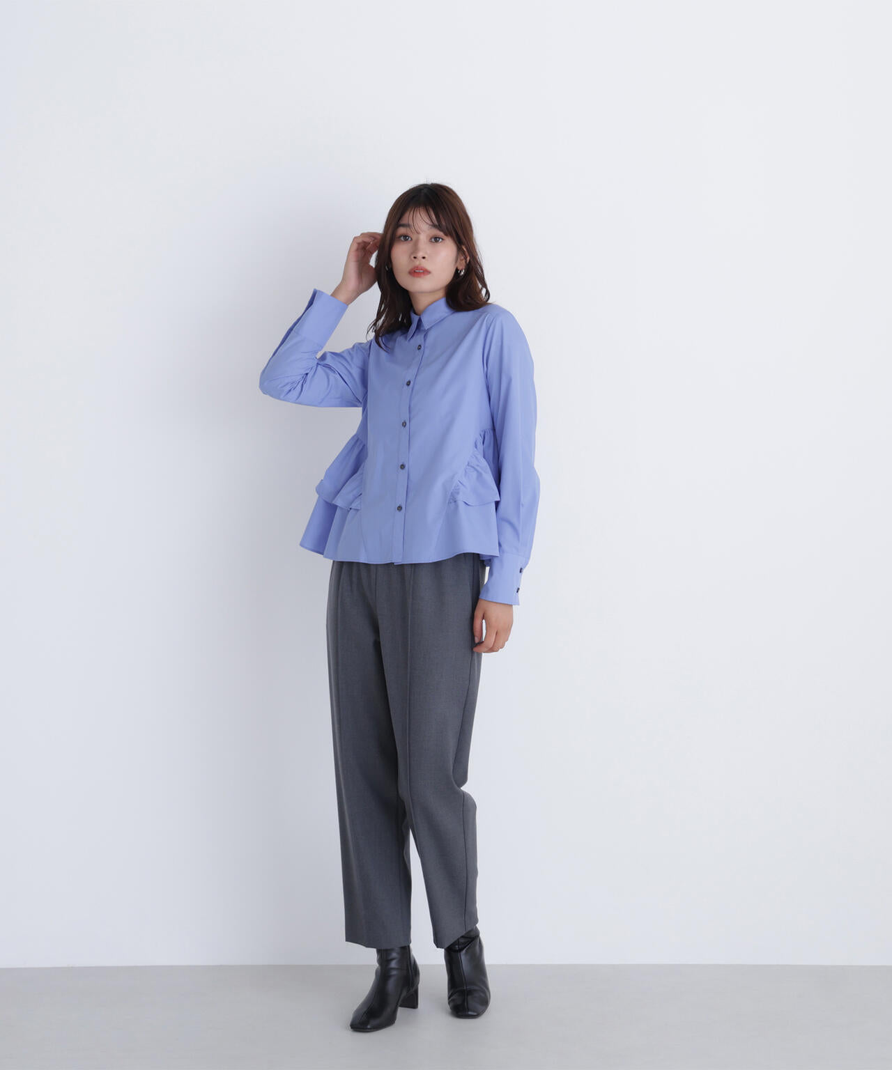 【Oggi・sweet掲載】サイドティアードシャツ