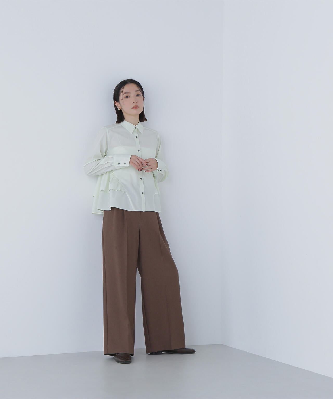 【Oggi・sweet掲載】サイドティアードシャツ