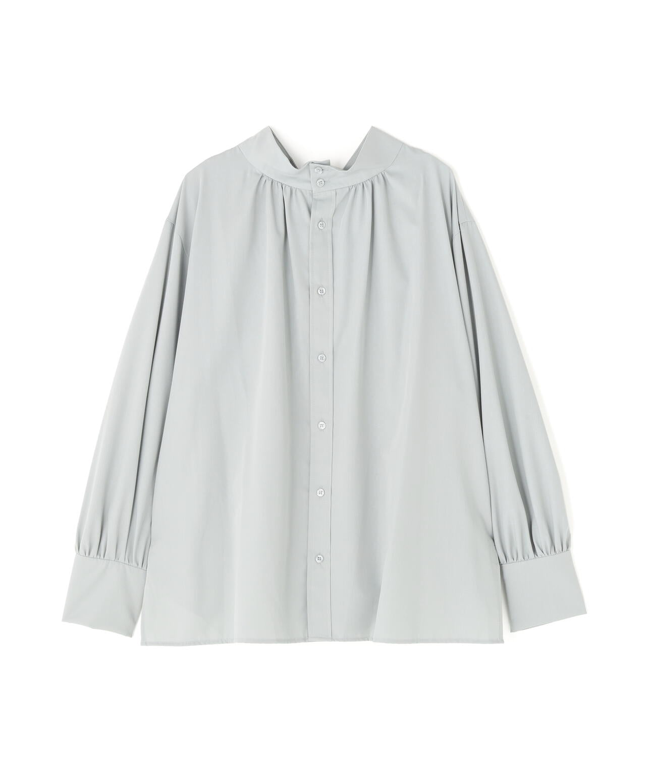 2wayスタンドネックブラウス