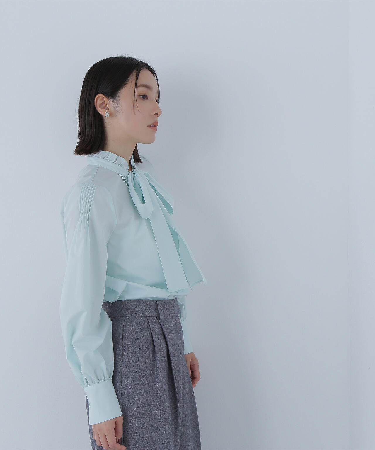 2wayスキッパーボウブラウス