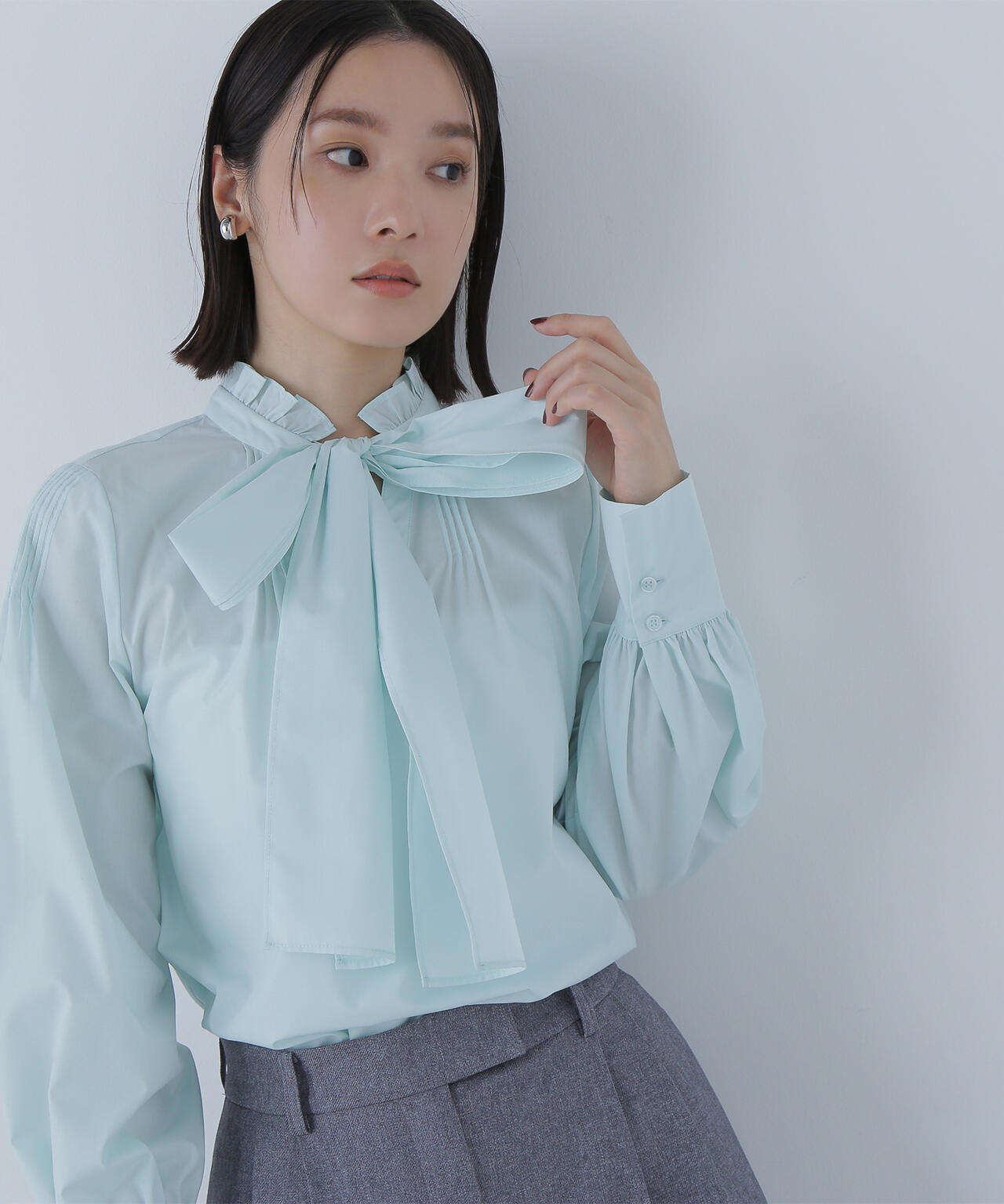 ナチュラルビューティーベーシック（NATURAL BEAUTY BASIC）/2wayスキッパーボウブラウス 2wayスキッパーボウブラウス | NATURAL BEAUTY BASIC（ナチュラル