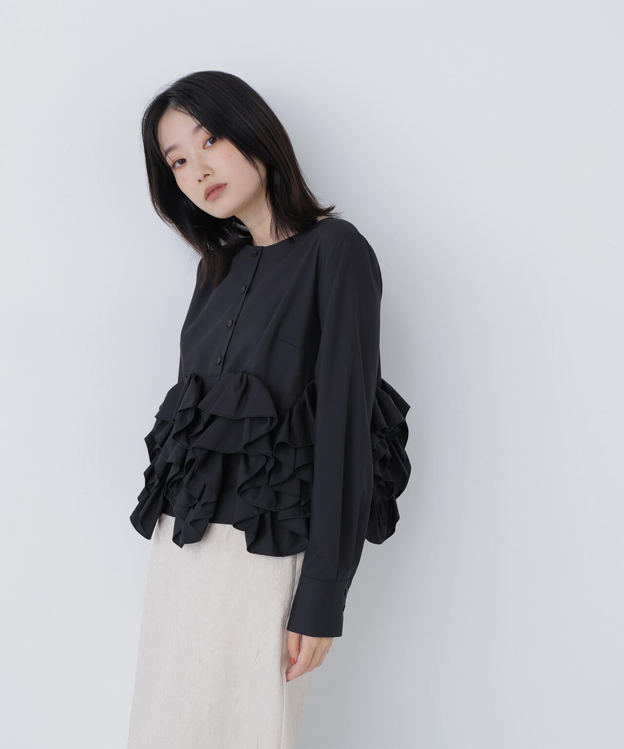 ヘムデザインブラウス | NATURAL BEAUTY BASIC（ナチュラル