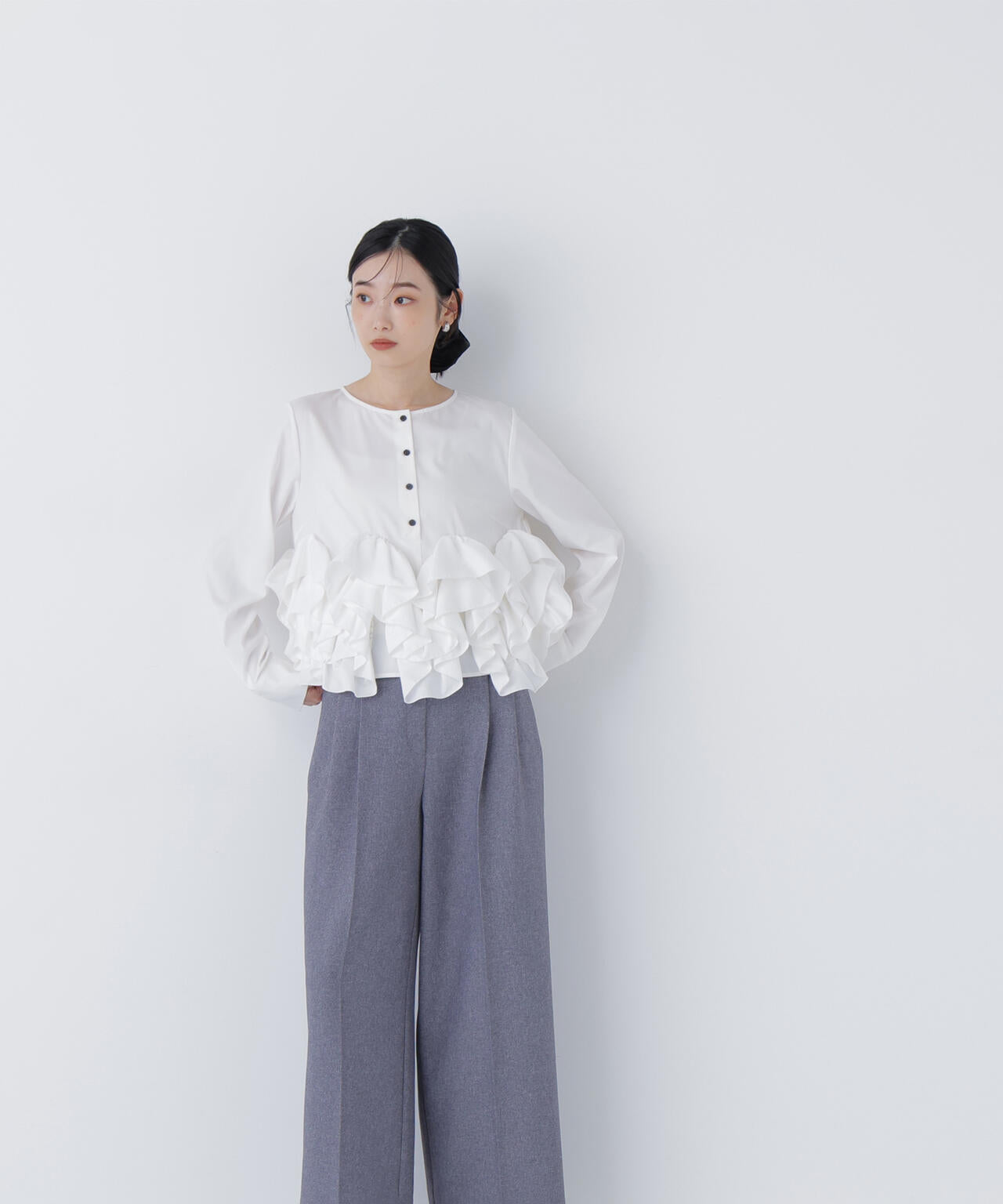 ヘムデザインブラウス | NATURAL BEAUTY BASIC（ナチュラル