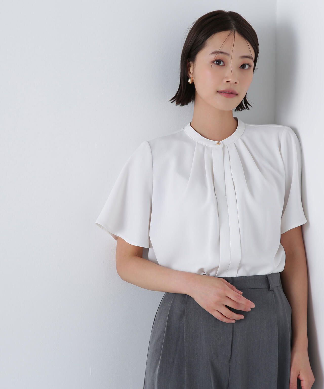 フロントタックフレアスリーブブラウス | NATURAL BEAUTY BASIC