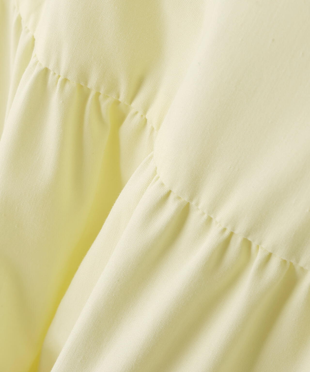 ギャザースリーブティアードチュニックブラウス