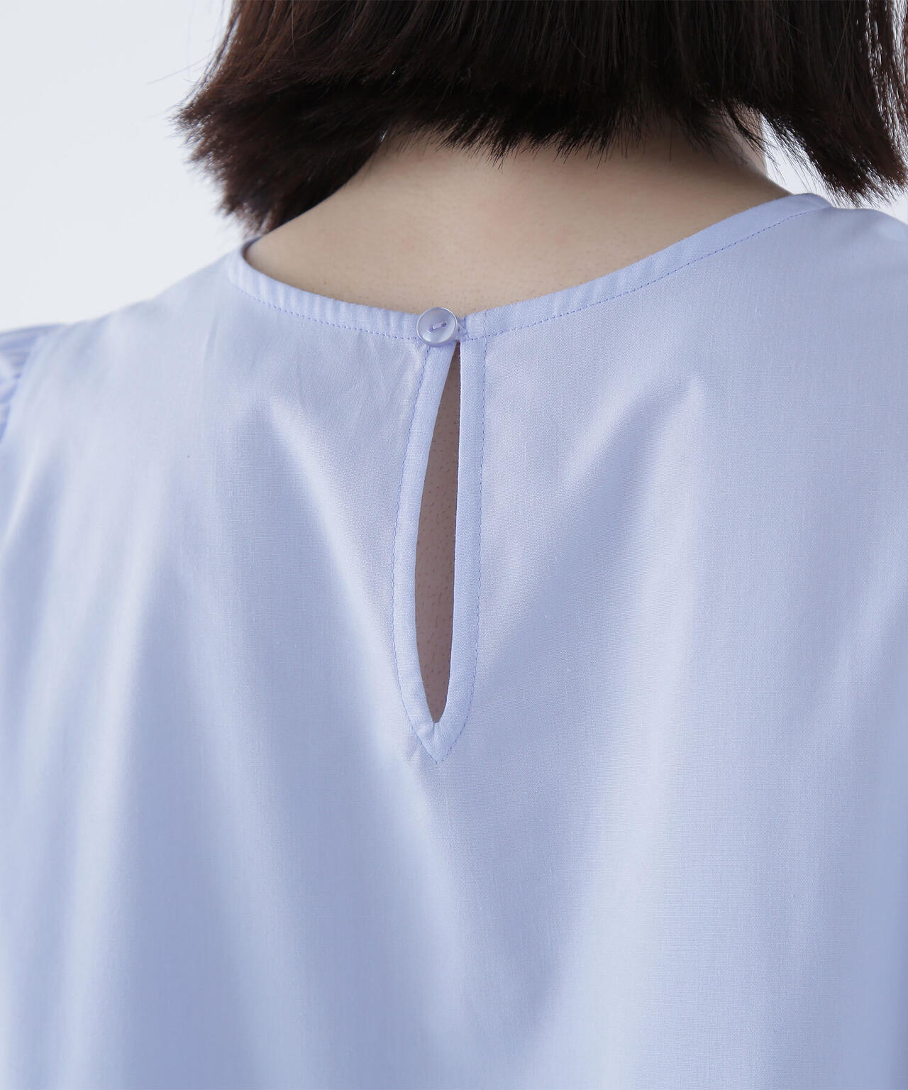 ギャザースリーブティアードチュニックブラウス