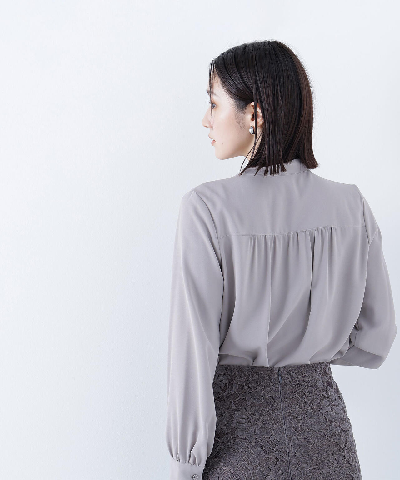 リボンボウタイブラウス