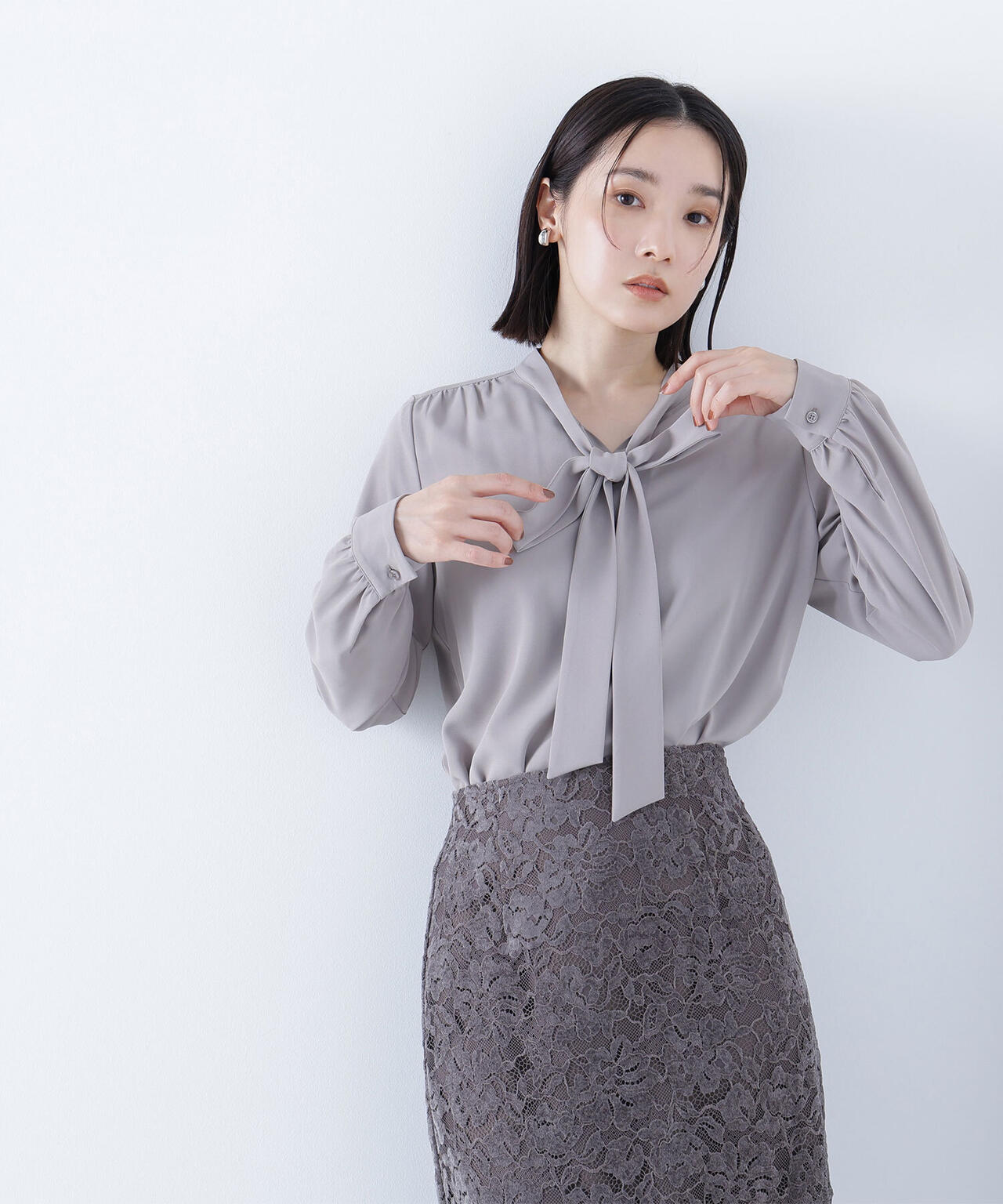 リボンボウタイブラウス | NATURAL BEAUTY BASIC（ナチュラル