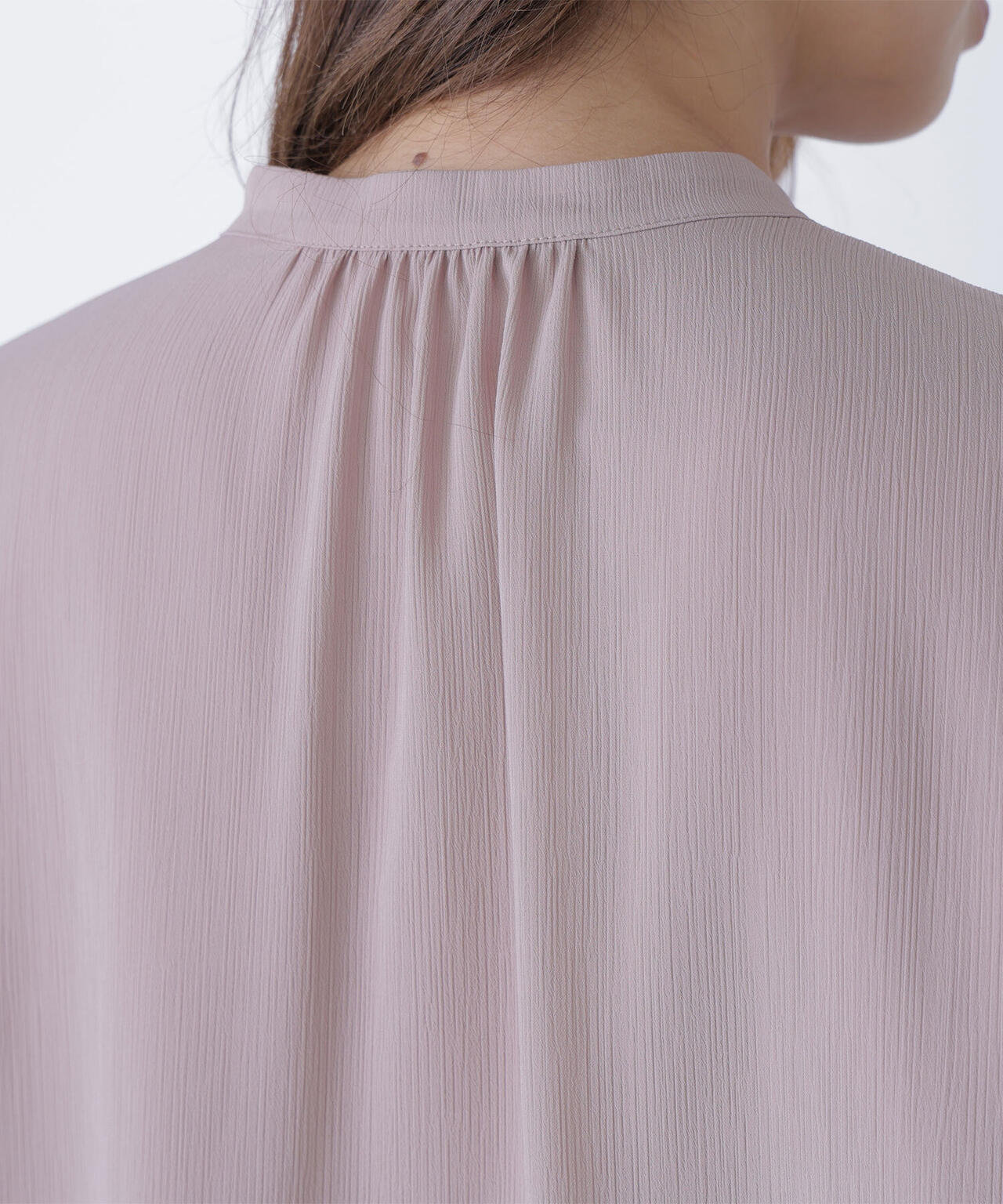 メタルポイント楊柳ブラウス