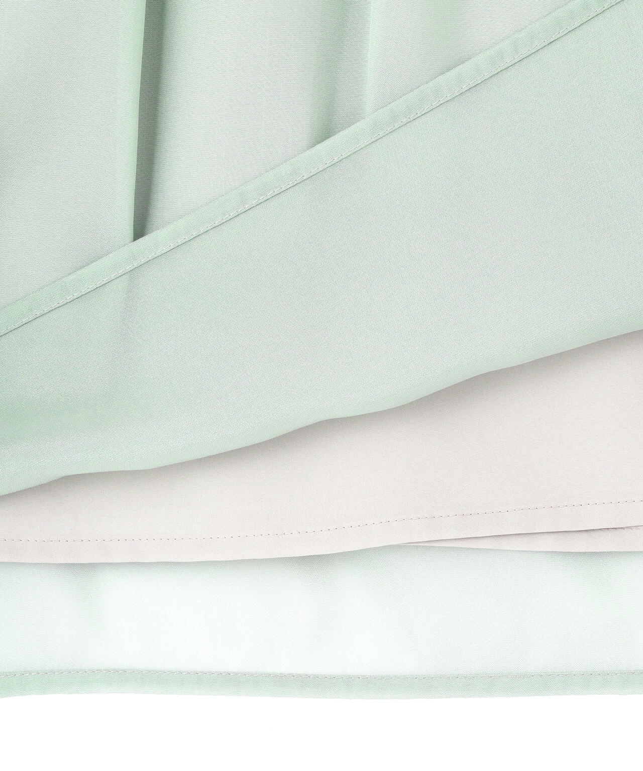 ハイネックボリュームシアーブラウス