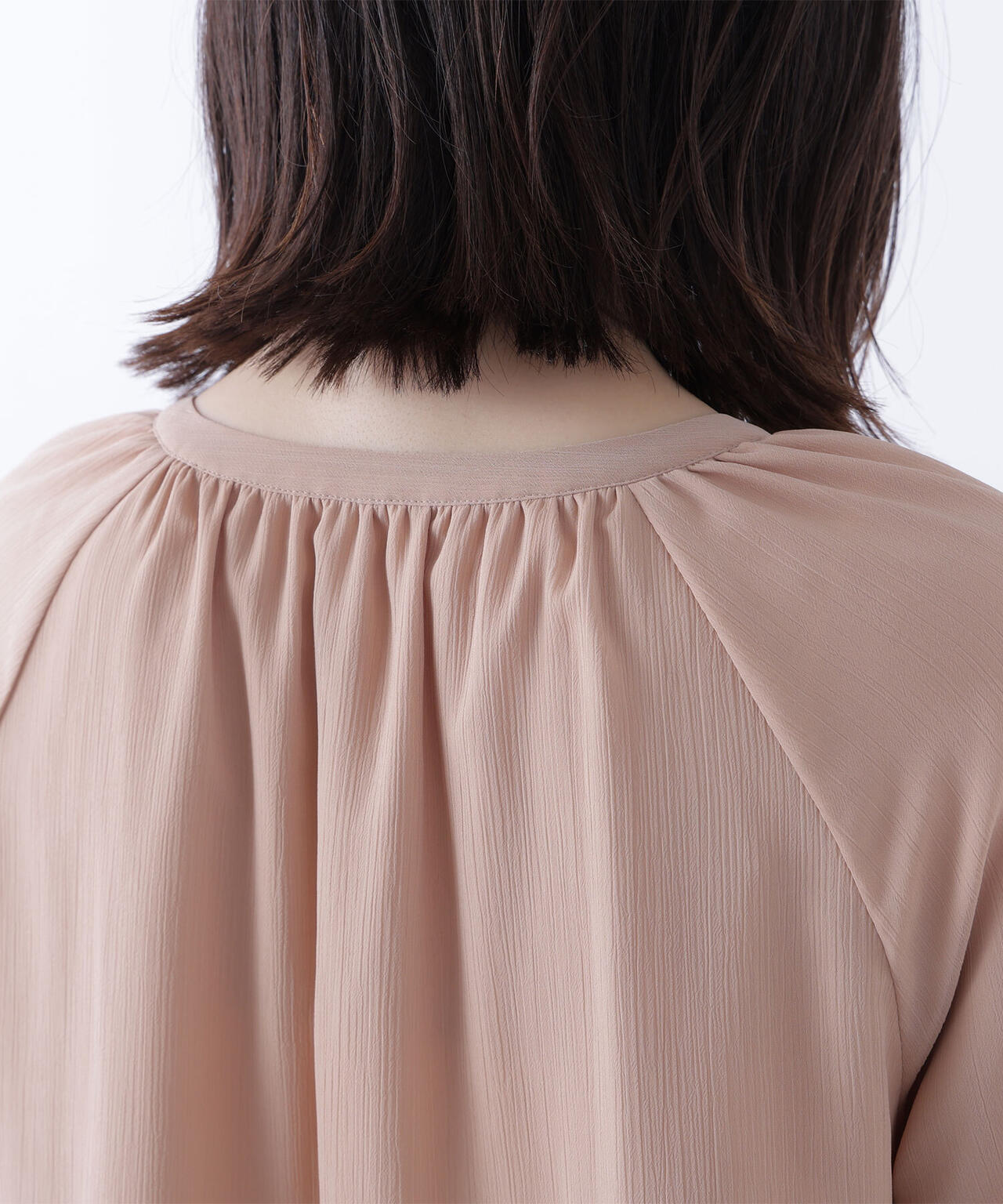 ラッフルフリルチュニックブラウス