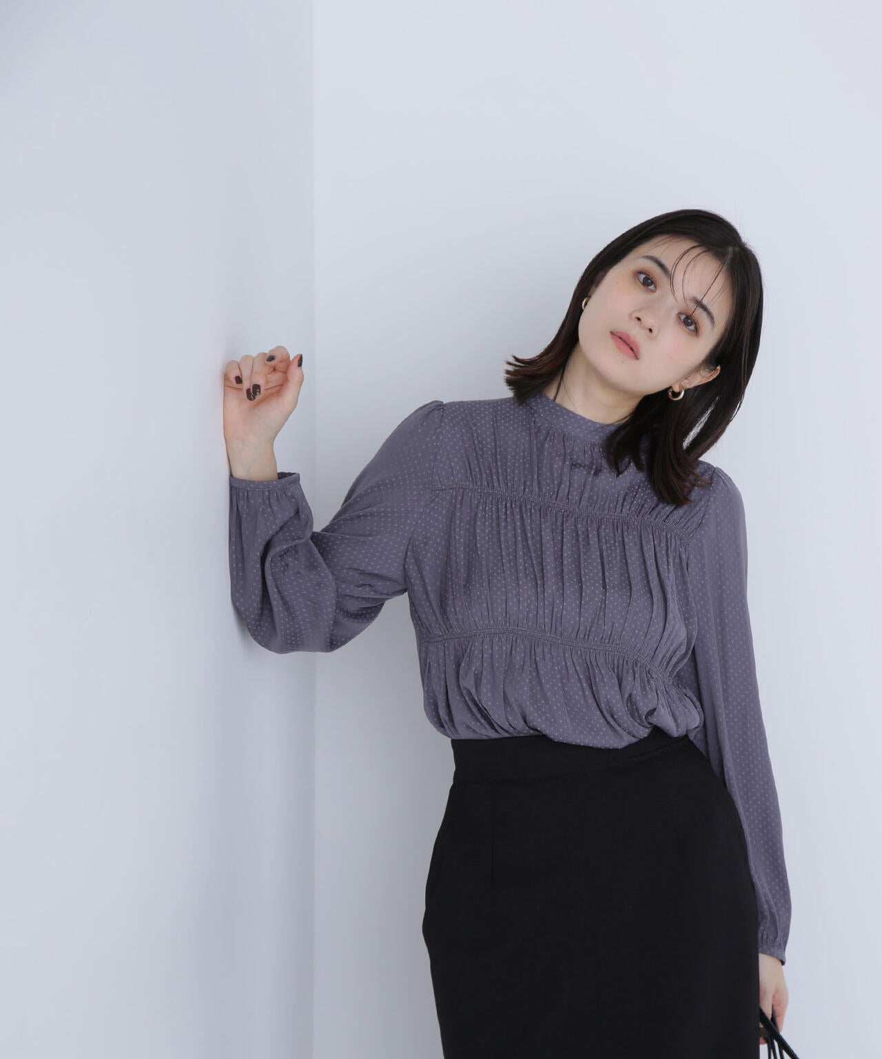 シャーリング デザイン ブラウス - (MIX) シャーリングデザインブラウス | NATURAL BEAUTY BASIC（ナチュラル